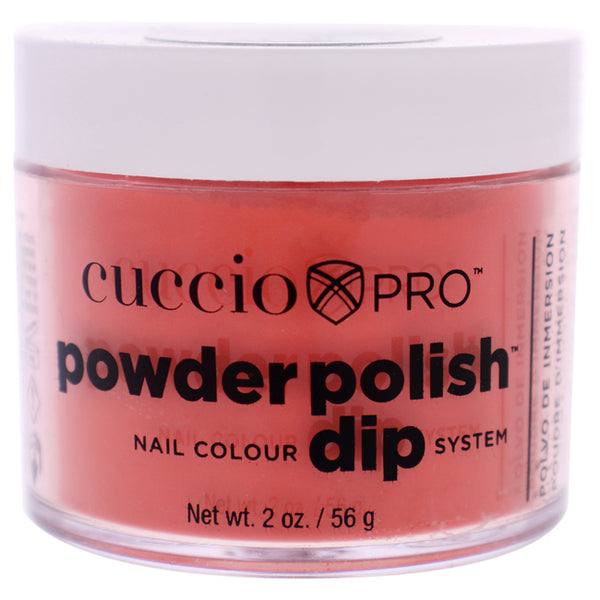 Cuccio Pro Powder Polish Nail Colour Dip System - Red with Orange Undertones by Cuccio for Women - 1.6 oz Nail Powder