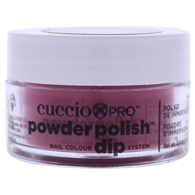 Cuccio Pro Powder Polish Nail Colour Dip System - Deep Rose by Cuccio for Women - 0.5 oz Nail Powder