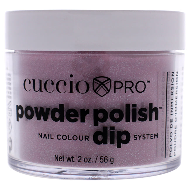 Cuccio Pro Powder Polish Nail Colour Dip System - Pink with Silver Glitter by Cuccio for Women - 1.6 oz Nail Powder