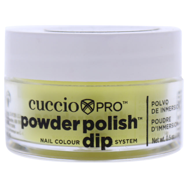 Cuccio Pro Powder Polish Nail Colour Dip System - Bright Neon Yellow by Cuccio for Women - 0.5 oz Nail Powder