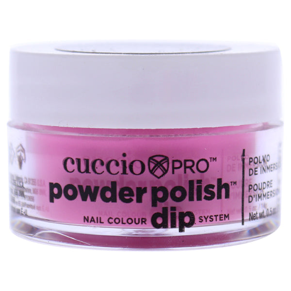 Cuccio Pro Powder Polish Nail Colour Dip System - Bright Pink by Cuccio for Women - 0.5 oz Nail Powder