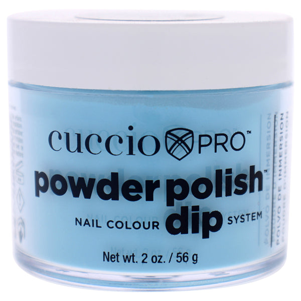 Cuccio Pro Powder Polish Nail Colour Dip System - Caribbean Sky Blue by Cuccio for Women - 1.6 oz Nail Powder