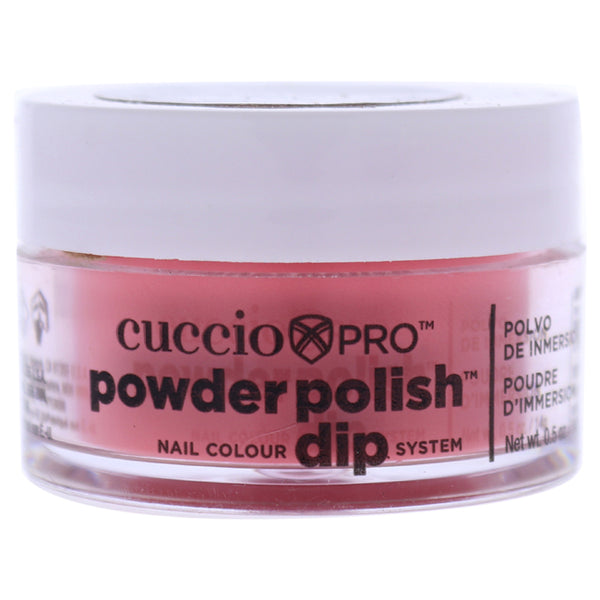 Cuccio Pro Powder Polish Nail Colour Dip System - Coral With Peach Undertones by Cuccio for Women - 0.5 oz Nail Powder