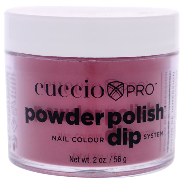 Cuccio Pro Powder Polish Nail Colour Dip System - Fuchsia With Rainbow Mica by Cuccio for Women - 1.6 oz Nail Powder