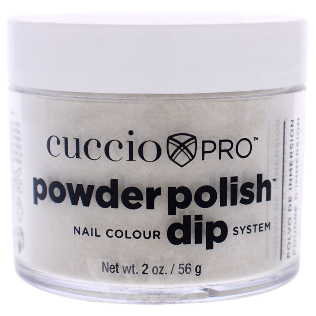 Cuccio Pro Powder Polish Nail Colour Dip System - Gold With Rimbow Mica by Cuccio for Women - 1.6 oz Nail Powder