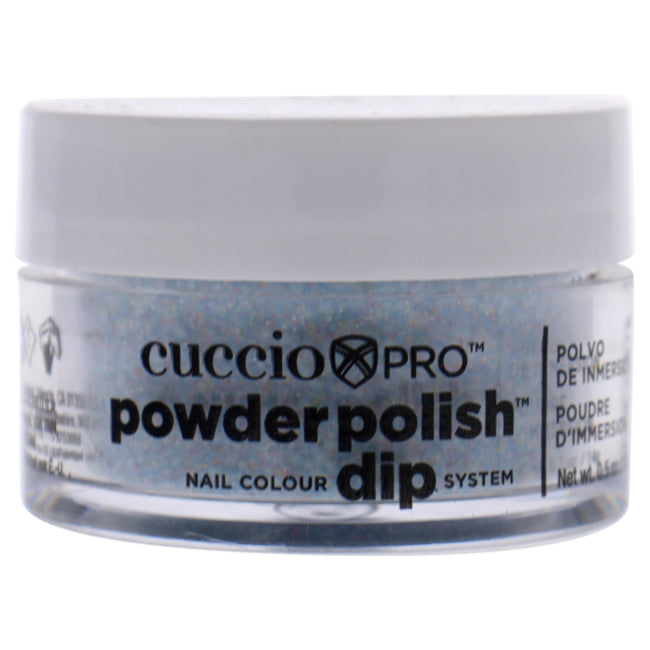 Cuccio Pro Powder Polish Nail Colour Dip System - Light Blue Glitter by Cuccio for Women - 0.5 oz Nail Powder