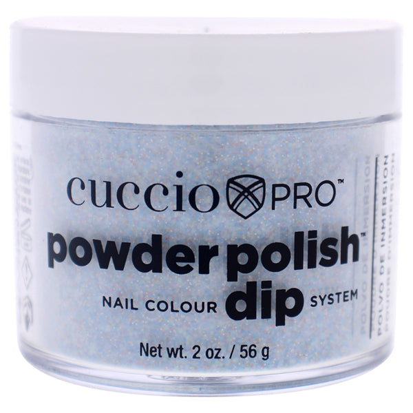 Cuccio Pro Powder Polish Nail Colour Dip System - Light Blue Glitter by Cuccio for Women - 1.6 oz Nail Powder