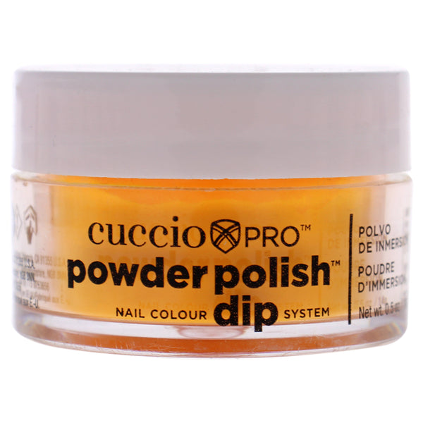 Cuccio Pro Powder Polish Nail Colour Dip System - Neon Tangerine by Cuccio for Women - 0.5 oz Nail Powder