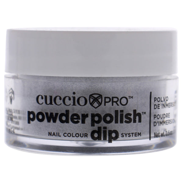 Cuccio Pro Powder Polish Nail Colour Dip System - Silver Glitter by Cuccio for Women - 0.5 oz Nail Powder