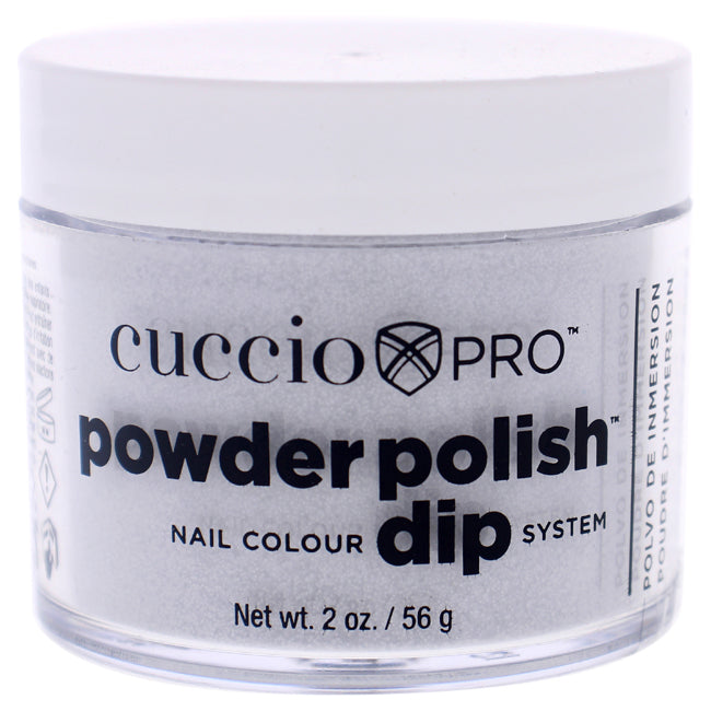 Cuccio Pro Powder Polish Nail Colour Dip System - Silver Glitter by Cuccio for Women - 1.6 oz Nail Powder