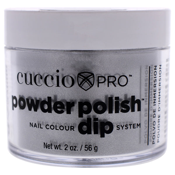 Cuccio Pro Powder Polish Nail Colour Dip System - Silver With Silver Mica by Cuccio for Women - 1.6 oz Nail Powder