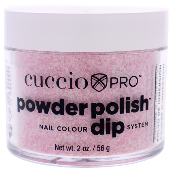 Cuccio Pro Powder Polish Nail Colour Dip System - Soft Pink Glitter by Cuccio for Women - 1.6 oz Nail Powder