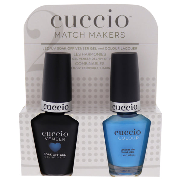 Cuccio Match Makers Set - Live Your Dream by Cuccio for Women - 2 Pc 0.44oz Veneer Soak Of Gel Nail Polish, 0.43oz Colour Nail Polish