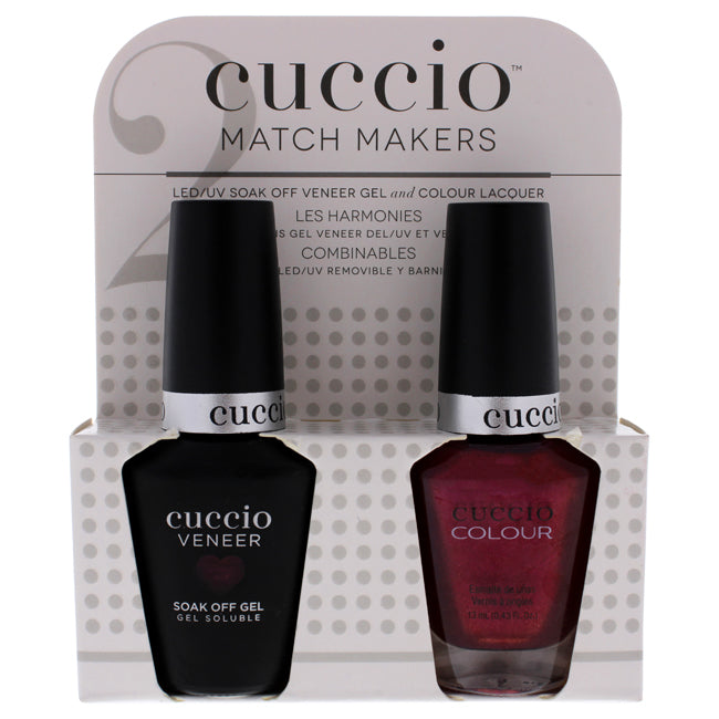 Cuccio Match Makers Set - Call In The Calgary by Cuccio for Women - 2 Pc 0.44oz Veneer Soak Of Gel Nail Polish, 0.43oz Colour Nail Polish