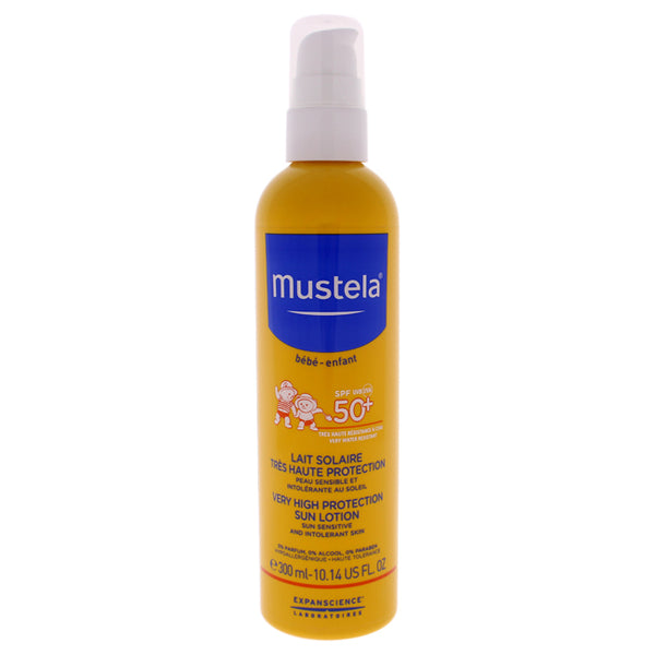 Mustela Very High Protection Sun Lotion - SPF 50 by Mustela for Kids - 10.14 oz Lotion