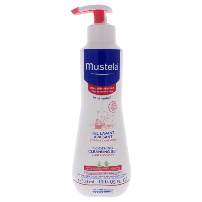 Mustela Soothing Cleansing Gel Hair and Body by Mustela for Kids - 10.14 oz Gel