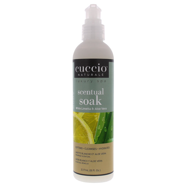 Cuccio Scentual Soak - White Limetta and Aloe Vera by Cuccio for Women - 8 oz Cleanser