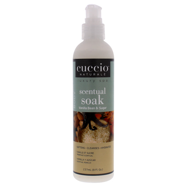 Cuccio Scentual Soak - Vanilla Bean and Sugar by Cuccio for Women - 8 oz Cleanser