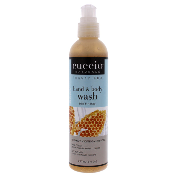 Cuccio Hand and Body Wash - Milk and Honey by Cuccio for Women - 8 oz Body Wash