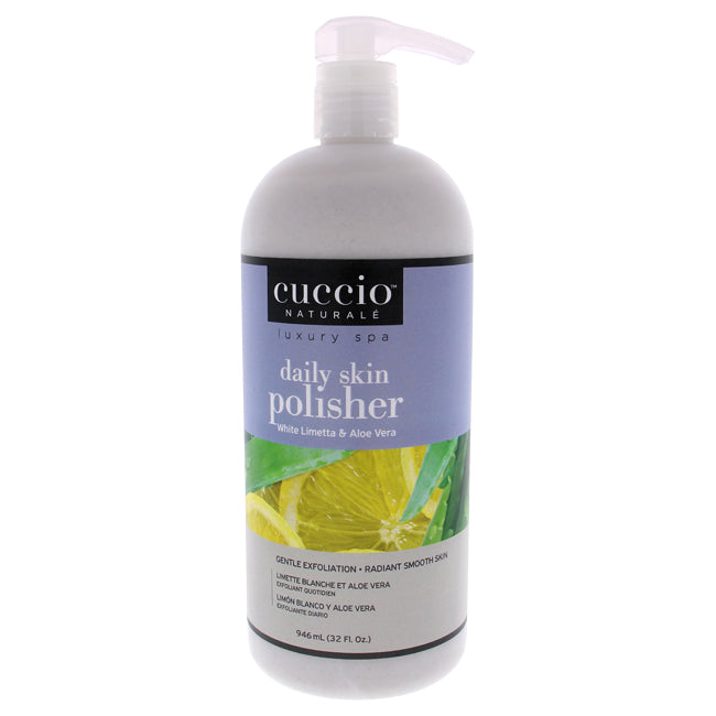 Cuccio Luxury Spa Daily Skin Polisher - White Limetta and Aloe Vera by Cuccio for Unisex - 32 oz Scrub