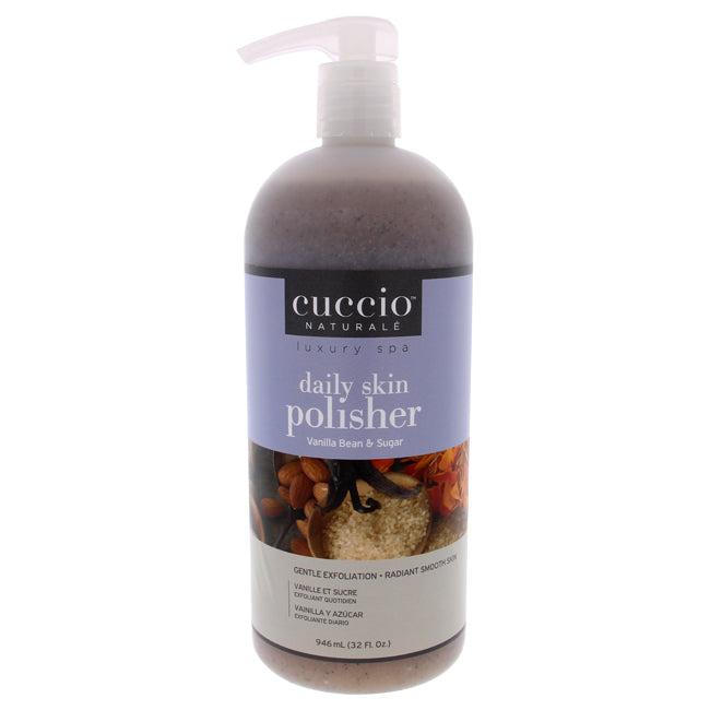 Cuccio Luxury Spa Daily Skin Polisher - Vanilla Bean and Sugar by Cuccio for Unisex - 32 oz Scrub