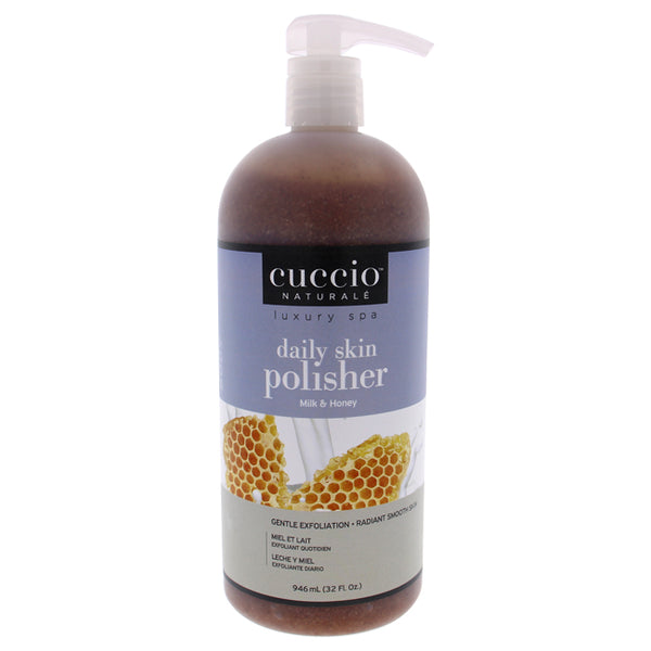 Cuccio Luxury Spa Daily Skin Polisher - Milk and Honey by Cuccio for Unisex - 32 oz Scrub