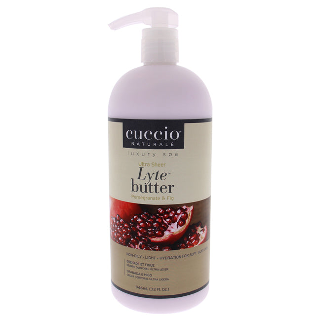 Cuccio Ultra Sheer Lyte Butter - Pomegranate and Fig by Cuccio for Unisex - 32 oz Body Butter