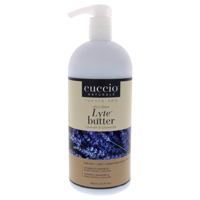 Cuccio Ultra Sheer Lyte Butter - Lavender and Chamomile by Cuccio for Unisex - 32 oz Body Butter