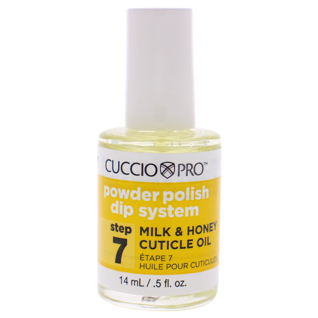 Cuccio Pro Powder Polish Dip System Milk and Honey Cuticle Oil - Step 7 by Cuccio for Women - 0.5 oz Nail Polish