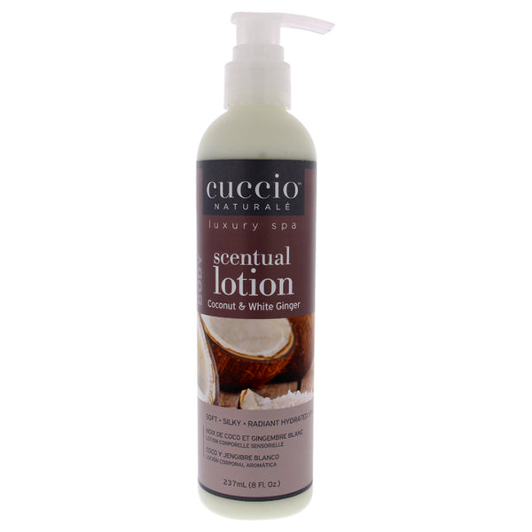 Cuccio Scentual Lotion - Coconut and White Ginger by Cuccio for Unisex - 8 oz Body Lotion