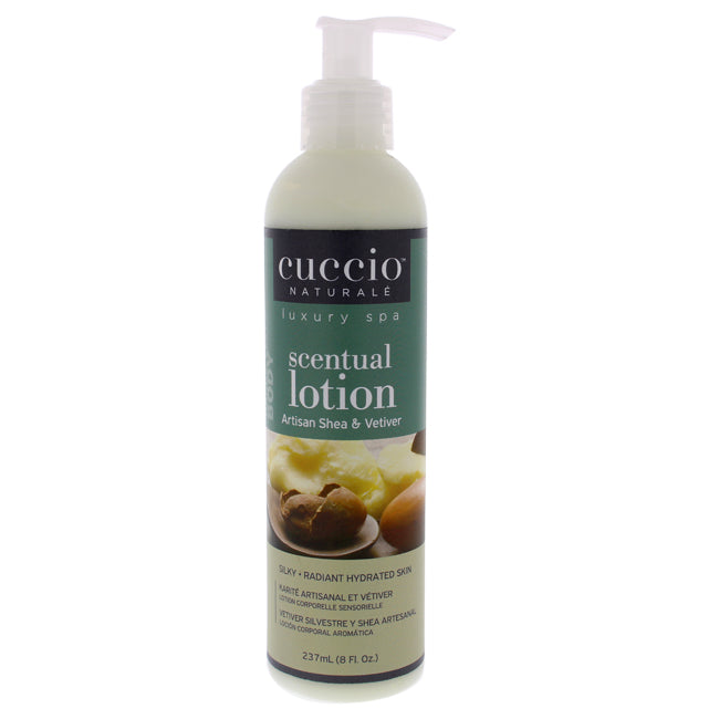 Cuccio Scentual Lotion - Artisan Shea and Vetivar by Cuccio for Unisex - 8 oz Body Lotion