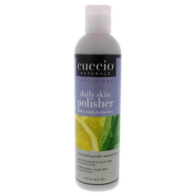 Cuccio Luxury Spa Daily Skin Polisher - White Limetta and Aloe Vera by Cuccio for Unisex - 8 oz Scrub