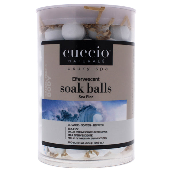 Cuccio Soak Balls Effervescent - Sea Fizz by Cuccio for Women - 100 Pc Nail Treatment