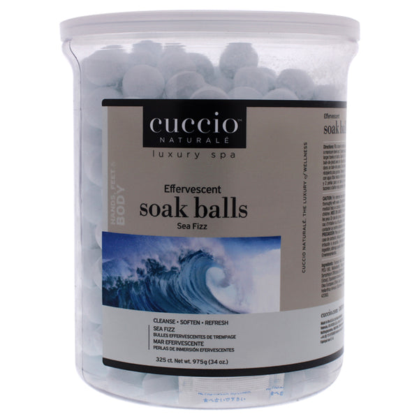 Cuccio Soak Balls Effervescent - Sea Fizz by Cuccio for Women - 325 Pc Nail Treatment