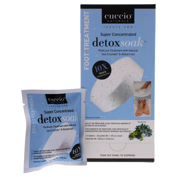 Cuccio DetoxSoak Pedicure Treatment by Cuccio for Women - 12 Pc Tablets