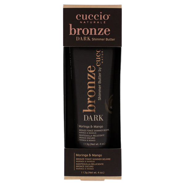 Cuccio Bronze Dark Shimmer Butter - Moringa and Mango by Cuccio for Women - 4 oz Bronzer