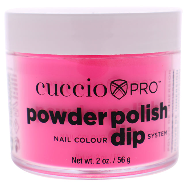 Cuccio Pro Powder Polish Nail Colour Dip System - Neon Pink Dark by Cuccio for Women - 1.6 oz Nail Powder