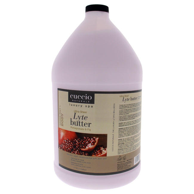 Cuccio Ultra Sheer Lyte Butter - Pomegranate and Fig by Cuccio for Unisex - 1 Gallon Body Butter