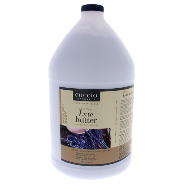 Cuccio Ultra Sheer Lyte Butter - Lavender and Chamomile by Cuccio for Unisex - 1 Gallon Body Butter