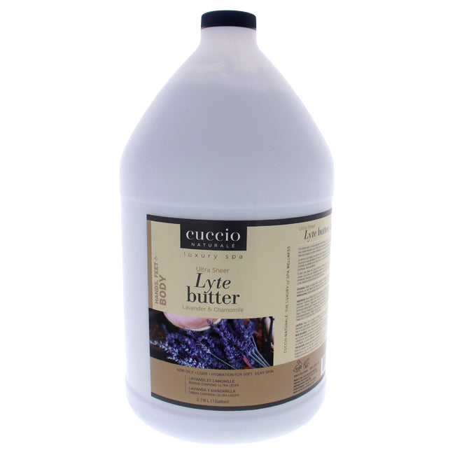 Cuccio Ultra Sheer Lyte Butter - Lavender and Chamomile by Cuccio for Unisex - 1 Gallon Body Butter