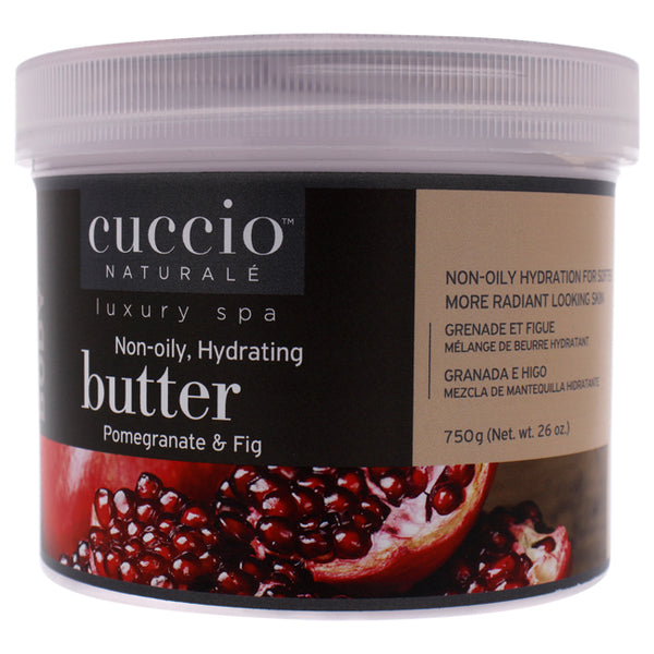 Cuccio Luxury Spa Non-Oily Hydrating Butter - Pomegranate and Fig by Cuccio for Unisex - 26 oz Body Butter