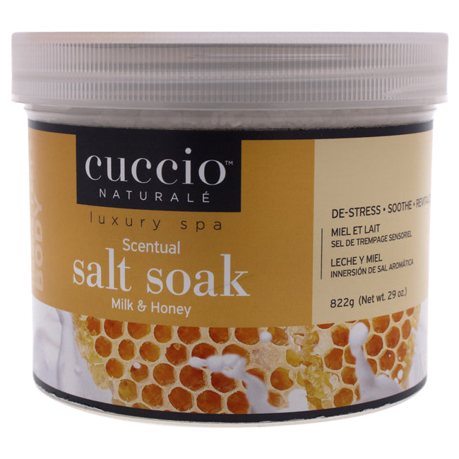 Cuccio Luxury Spa Scentual Salt Soak - Milk and Honey by Cuccio for Unisex - 29 oz Bath Salt