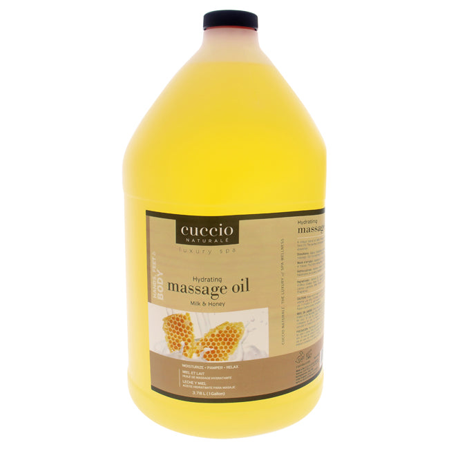 Cuccio Luxury Spa Hydrating Massage Oil - Milk and Honey by Cuccio for Unisex - 1 Gallon Oil