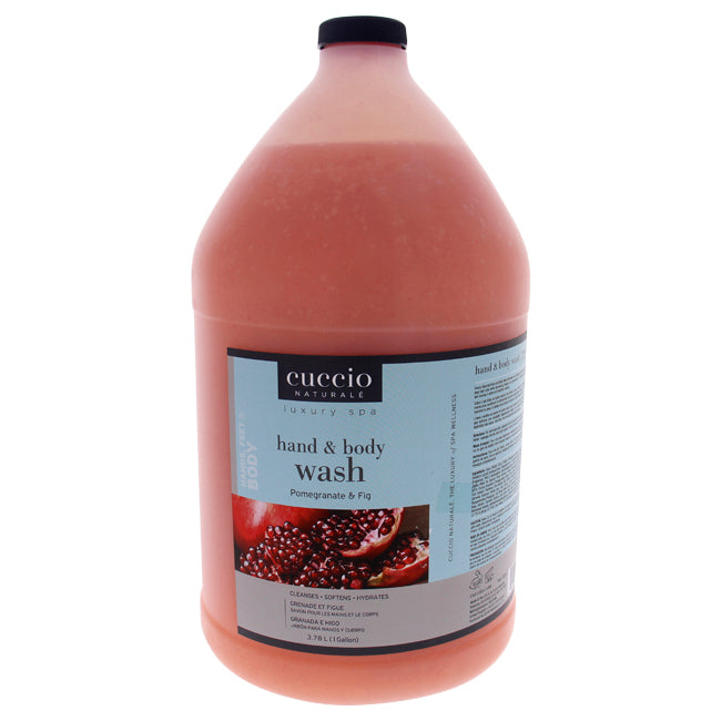 Cuccio Luxury Spa Hand and Body Wash - Pomegranate and Fig by Cuccio for Unisex - 1 Gallon Body Wash