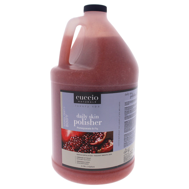 Cuccio Luxury Spa Daily Skin Polisher - Pomegranate and Fig by Cuccio for Unisex - 1 Gallon Scrub
