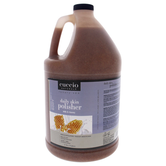 Cuccio Luxury Spa Daily Skin Polisher - Milk and Honey by Cuccio for Unisex - 1 Gallon Scrub