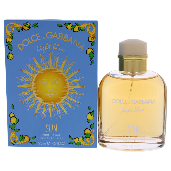 Dolce & Gabbana Light Blue Sun by Dolce and Gabbana for Men - 4.2 oz EDT Spray