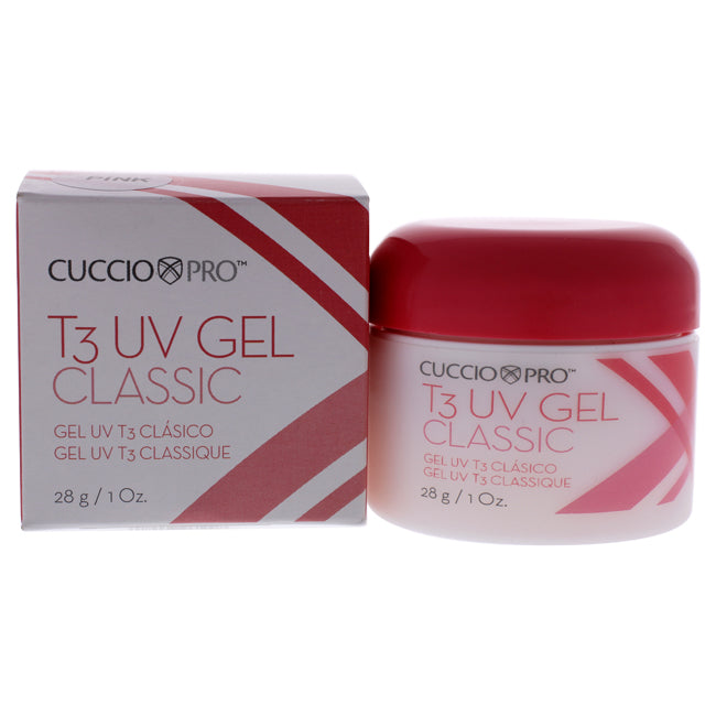 Cuccio Pro T3 Uv Gel Classic - Pink by Cuccio Pro for Women - 1 oz Nail Gel