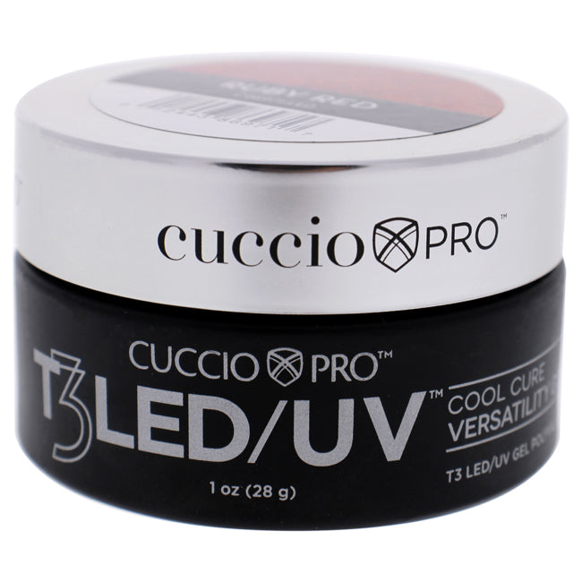 Cuccio Pro T3 Cool Cure Versatility Gel - Rubi Red by Cuccio Pro for Women - 1 oz Nail Gel