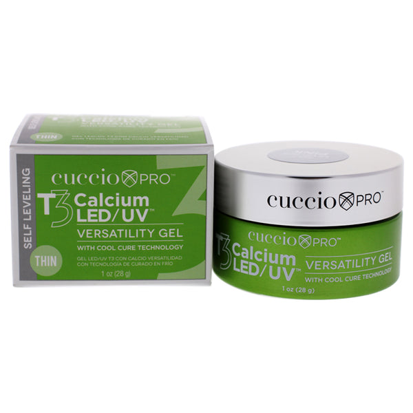 Cuccio Pro T3 Calcium Versatility Gel - Self Leveling Pink by Cuccio Pro for Women - 1 oz Nail Gel